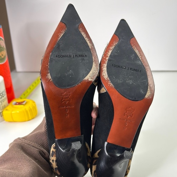 Couture Donald J. Pliner Fabulous Animal Print Heels Women's Shoes size 9 - Picture 6 of 14